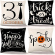 Load image into Gallery viewer, Happy Halloween Cushion Covers 4 Pack