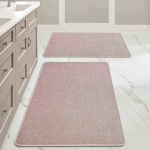 Ultra Thin Machine Washable Quick Dry Absorbent Bathroom Rugs Beige 24x36-inch