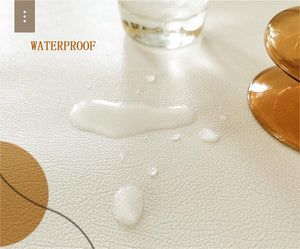 SWANCOCO Textile place mats Wipeable Faux Leather Insulation Pad for Dining Room Coaster 30*45 cm 1 Pack