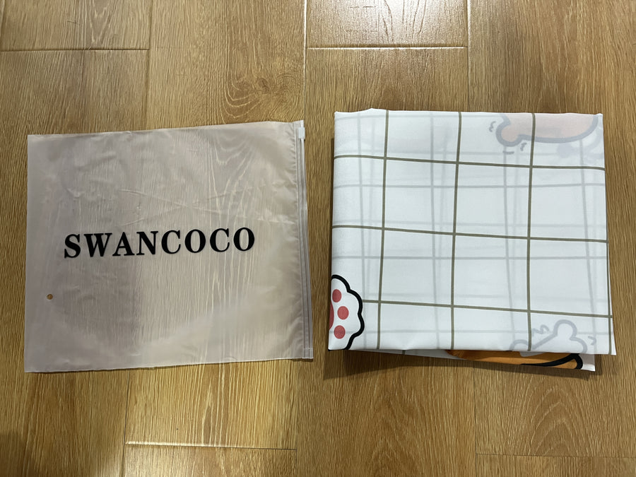 SWANCOCO Shower curtains Cute Pattern 1 Pack