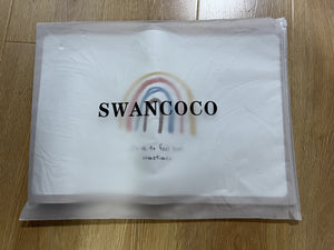 SWANCOCO Textile place mats Wipeable Faux Leather Insulation Pad for Dining Room Coaster 30*45 cm 1 Pack