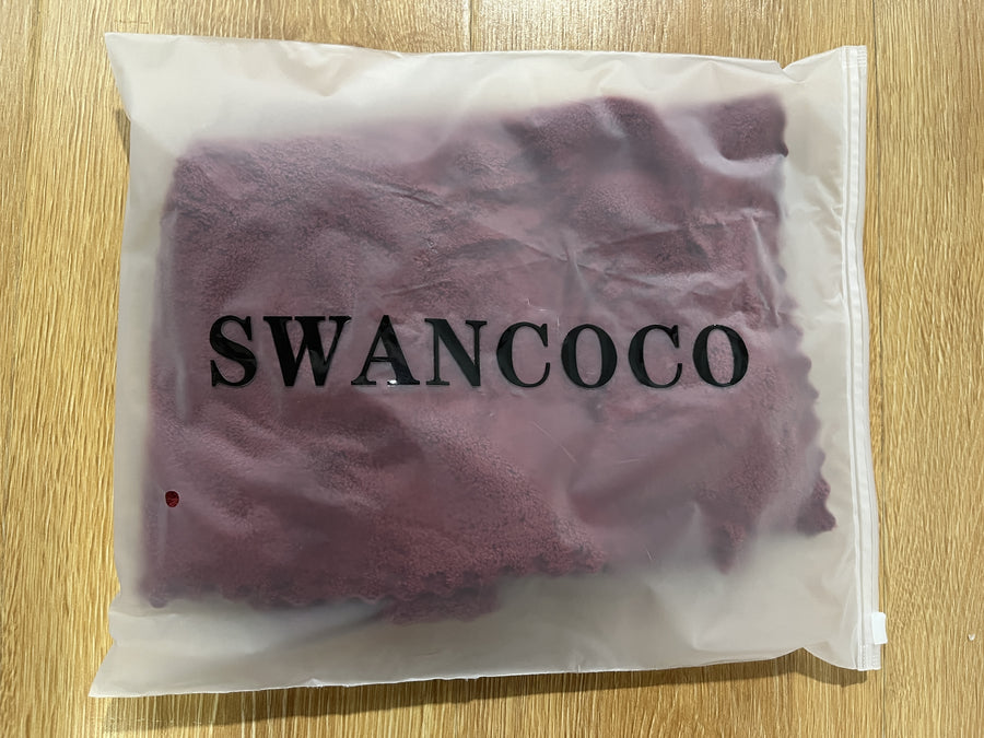 SWANCOCO Super Absorbent Coral Velvet Towels 1 Pack