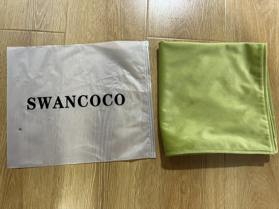 SWANCOCO Velvet Throw Pillow Covers Square Cushion Covers 2 Pack