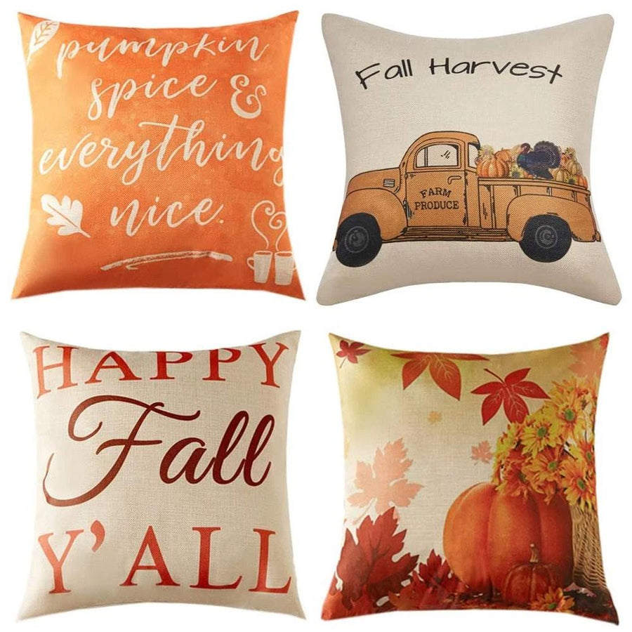 Autumn Time Cushion Covers 4 Pack