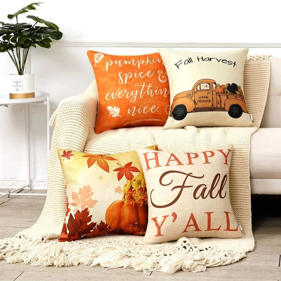 Autumn Time Cushion Covers 4 Pack