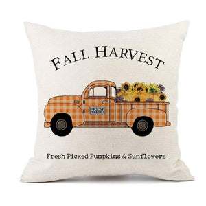 Fall Plaid Cushion Covers 4 Pack