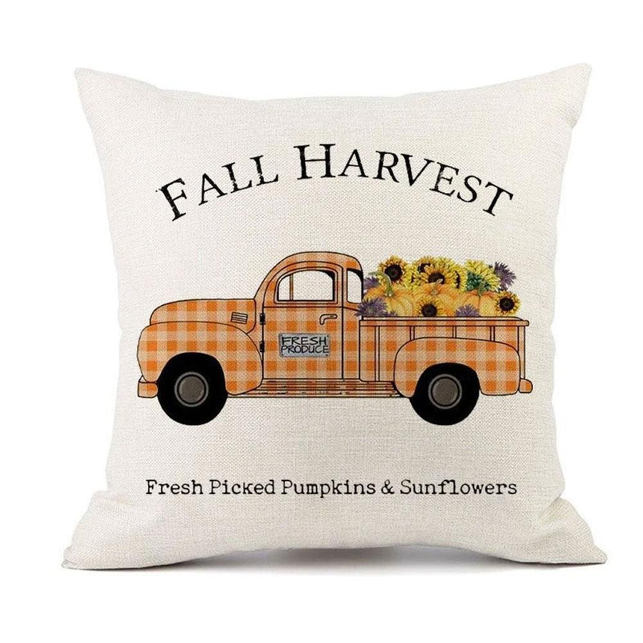 Fall Plaid Cushion Covers 4 Pack