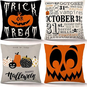 Halloween Time Cushion Covers 4 Pack