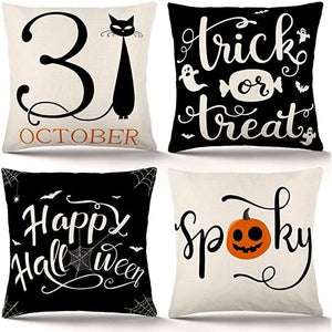 Happy Halloween Cushion Covers 4 Pack