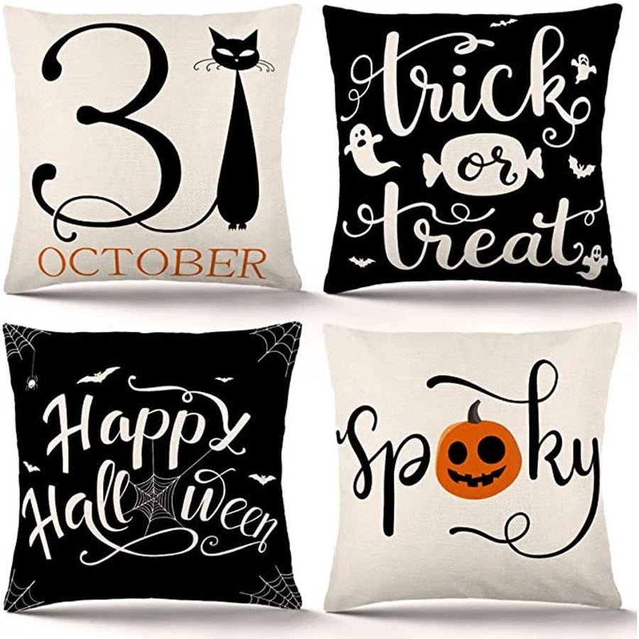 Happy Halloween Cushion Covers 4 Pack