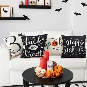 Happy Halloween Cushion Covers 4 Pack